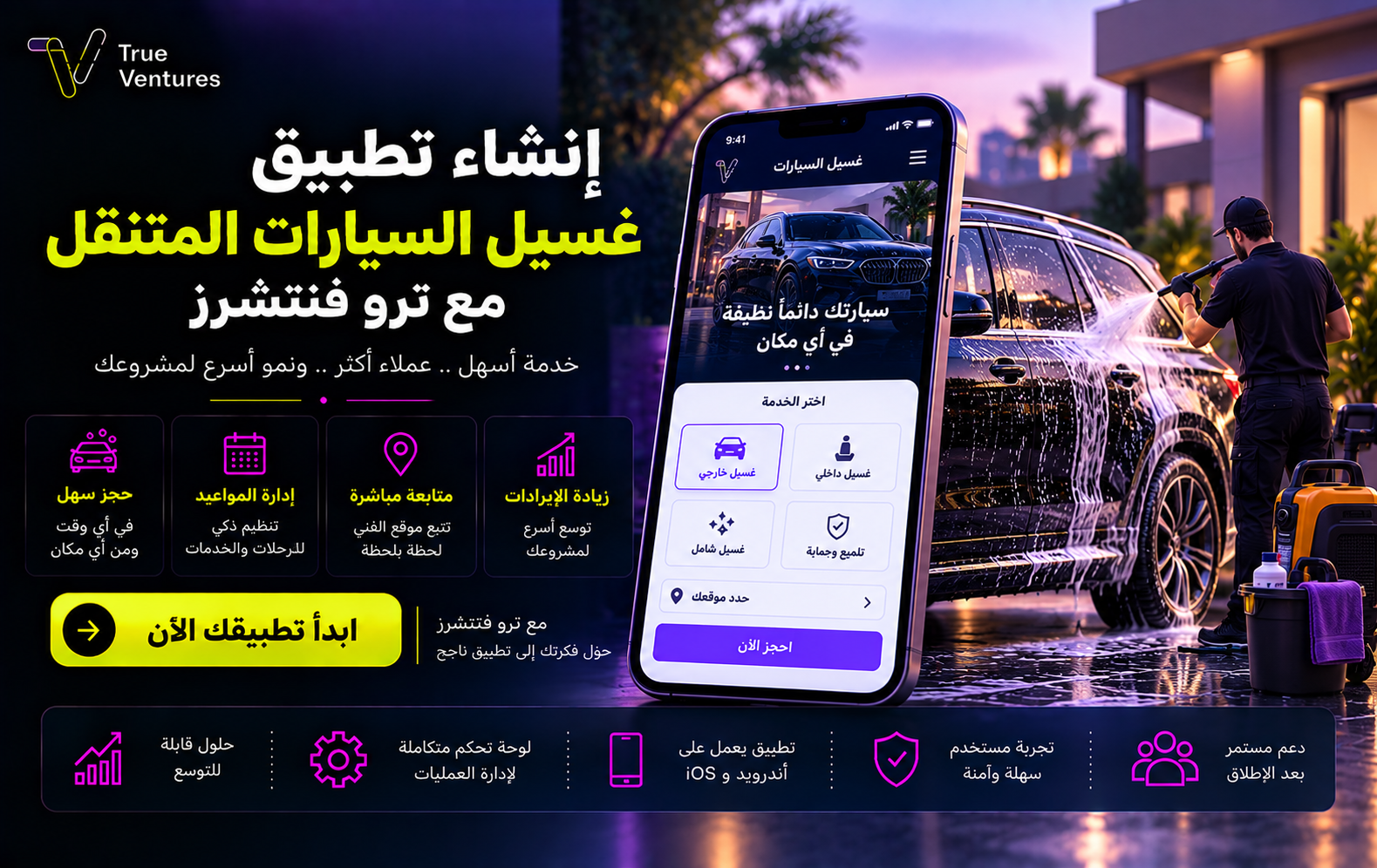 إنشاء تطبيق مغسلة ملابس: من فكرة المشروع إلى نظام تشغيل متكامل