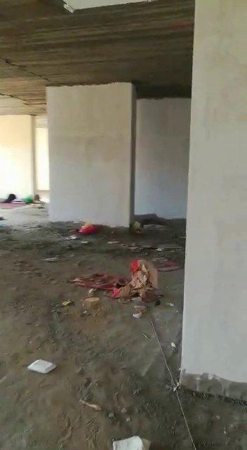 المساحة قبل أعمال التشطيب